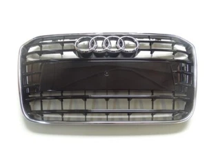 Original Audi A6 4G Kühlergrill Frontgrill schwarz glänzend S-line 4G0853651 T94 - Afbeelding 1 van 2