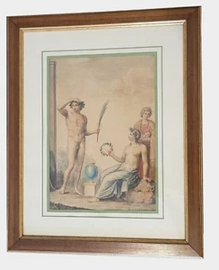 d'Après A Appiani, Dessin Aquarellé, Scène Mythologique, Fin XVIIIe/debut XIXème - Picture 1 of 16