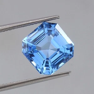 AAA Natürlich Makellos Ceylon Himmelblau Spinell Asscher Schnitt Lose Edelstein - Bild 1 von 4