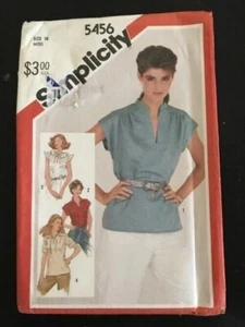 #5456 Simplicity Vintage Womens top sewing pattern size 16 - Picture 1 of 4