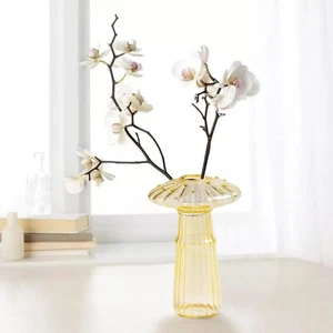 Colorful Hydroponics Plants Vase Delicate Mushroom Glass Bud Vase for Cuttings - Picture 1 of 2