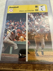 1977 Sportscaster Baseball #07-16 MICKEY MANTLE, ROGER MARIS Yankees Nm/Nm+