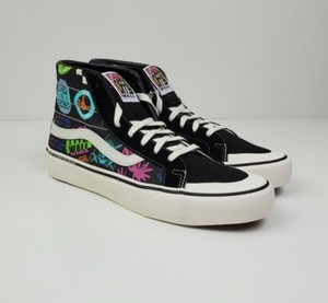 black on black vans high tops