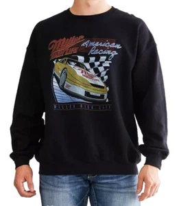 Miller High Life American Racing Sweatshirt Men's Large Junk Food Tee Black - Picture 1 of 7