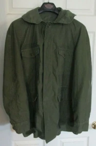 USAF OG 107 Cotton Wind Resistant Coat Medium Long Sateen 1966 Broxton Garment - Picture 1 of 10
