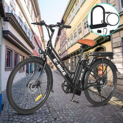 E-Bike 26" Electric Bike for Adults 750W Motor City Bicycle -Commuter Ebike - Image 1 of 4