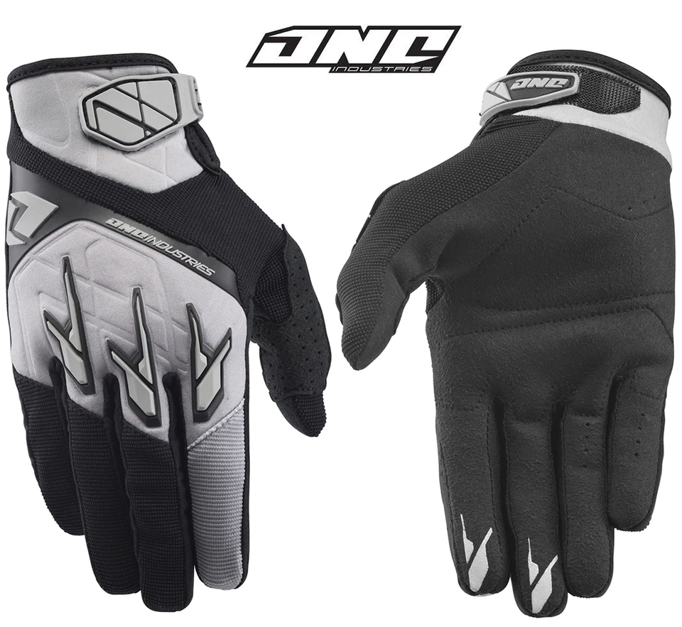 MENS ONE INDUSTRIES ATOM MOTOCROSS MX GLOVES GREY BLACK gants quad bike bmx mtb - Image 1 of 1