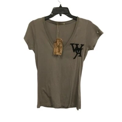 Nueva con etiquetas Camiseta Camiseta William Rast Mujer Talla Mediana Bordada Logo NUEVA Foto 1 de 4