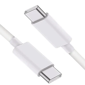 USB C to USB C Cable 60W Charger Fast Charging Lead for Apple iPhone Samsung - Picture 1 of 10