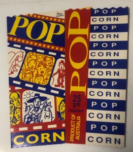 Vintage Australian Video Shop Popcorn Bucket & Flier store sample VHS era 1992 - Picture 1 of 4