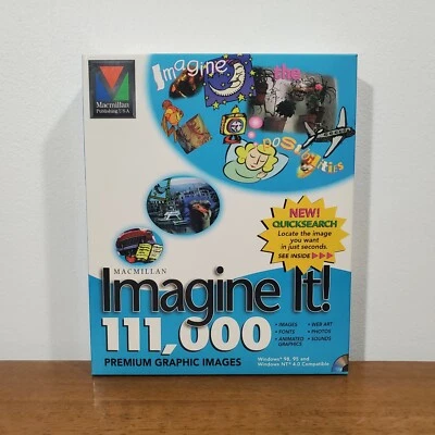 MacMillan 1998 Imagine it! 111,000 Premium Graphic Images - New Sealed - Image 1 of 4