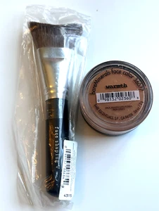 Lot of 2 BareMinerals Face Shaping V Contour Brush & Warmth All Over Face Color - Picture 1 of 3