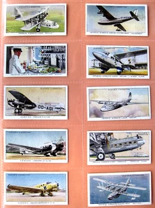 INTERNATIONAL AIR LINERS - JOHN PLAYER & SONS - 1936 - FULL SET(50)-89 YEARS OLD - Picture 1 of 10