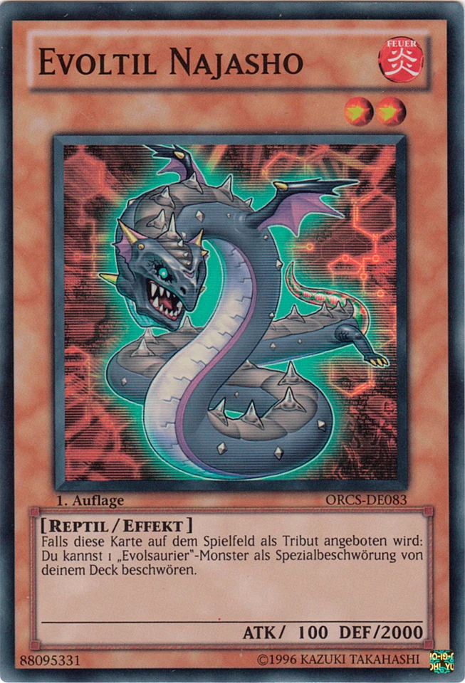 YU-GI-OH, EVOLTIL NAJASHO, SR, ORCS-DE083, 1. Auflage, TOP - Bild 1 von 1