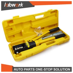 Labwork 16T Hydraulic Crimping Tool Wire Battery Cable Terminal Crimper 11 Dies - Picture 1 of 14