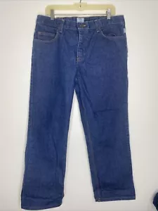 Tyndale FR pantaloni da uomo 38 x 30 jeans resistenti alla fiamma realizzati in USA lavaggio scuro - Foto 1 di 9