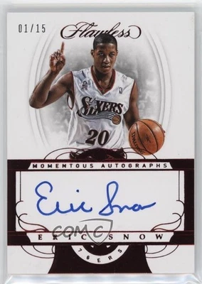 2017-18 帕尼尼 Flawless Momentous 签名红宝石 /15 埃里克·斯诺 #MA-ES 签名 — 第 1/2 张图片
