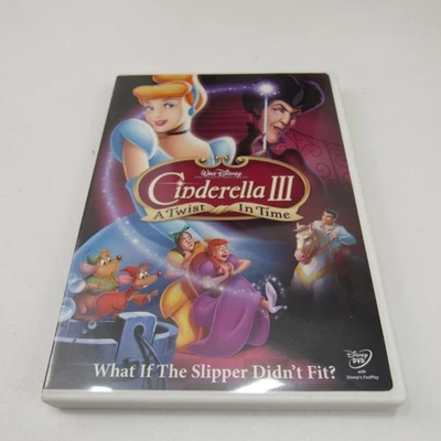 Cinderella III A Twist in Time DVD Disney Movie What If The Slipper Didn't Fit - Image 1 of 4