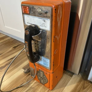 Vintage Bell Systems AT&T Harley Davidson Themed Pay Phone Man Cave Garage - Picture 1 of 14