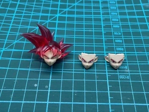 TK Custom 1/12 Son Goku Super Saiyan God Red Hair Head Sculpt Accessories - Picture 1 of 1