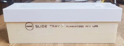 Vintage TDC Mico Slide Tray for 2x2 Slides - White Cover - Holds 30 Slides - USA - Image 1 of 4