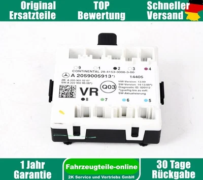 Mercedes Classe C 205 A2059005913 Centralina Porta Anteriore Destra - Immagine 1 di 4