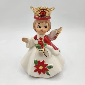 Josef Originals Christmas Angel Crown Candle Holder MCM  Jewel Holding Candle  - Picture 1 of 10