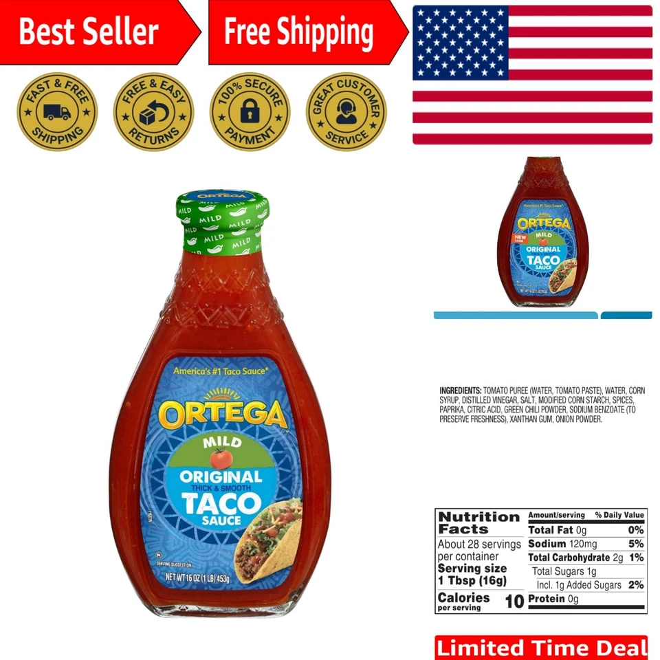 Ortega Original Mild Taco Sauce 16 Oz