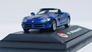 Model Power. HO Scale.  Dodge Viper RT/10. '03. Blue. Die Cast. As New. - Picture 1 of 4