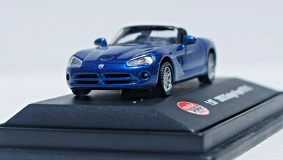 Model Power. HO Scale.  Dodge Viper RT/10. '03. Blue. Die Cast. As New. - Image 1 of 4