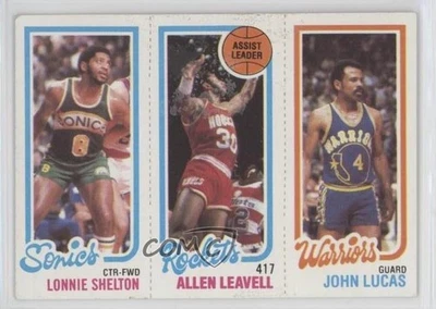 1980-81 Topps Lonnie Shelton Allen Leavell John Lucas #96-104-231 Rookie RC - Image 1 of 2