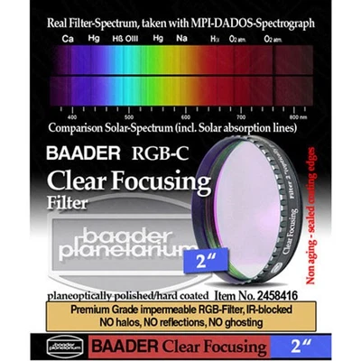 Baader Clear Glass Filter for Focusing or Dust Protection - 2" # FC-2 2458416 - Image 1 of 2