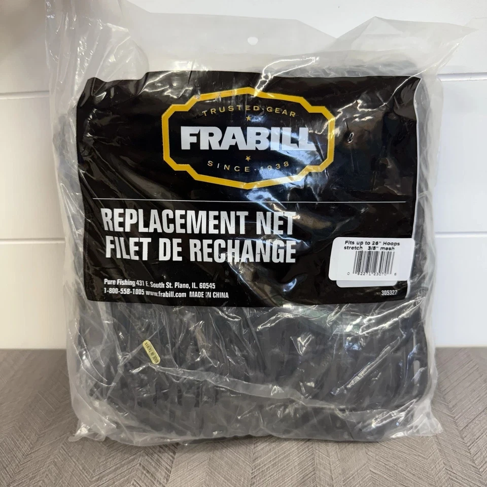 Frabill 305327 Replacement Net Fits up to 15" Hoops 23" Deep Mesh