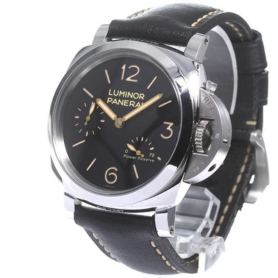 PANERAI LUMINOR 1950 PAM00423 47 mm SS esfera negra viento manual reserva de energía #C263 Foto 1 de 4