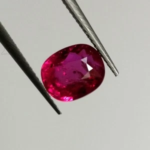 1.06ct Natural Mozambique Ruby beautiful cushion cut good quality collection gem - Picture 1 of 3