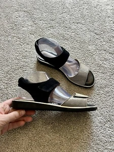 Beautifeel Romi Women’s Size 39 Leather Ankle Strap Slingback Flat Sandals - Picture 1 of 6