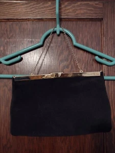 Vintage ETRA Brown Suede Leather Purse Clutch Convertible Handbag - Picture 1 of 6