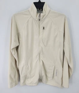 Black Diamond Fleecejacke Damen groß elfenbeinfarben durchgehender Reißverschluss Taschen Oberbekleidung Wandern - Bild 1 von 8