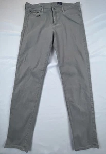 Adriano Goldschmied Womens 32x28 Gray Denim Stevie Ankle Zip Slim Straight AG - Picture 1 of 9