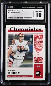 2022 Panini Chronicles #41 Brock Purdy RC  CGC 10 - 1401020504048 - Picture 1 of 2