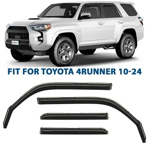 Deflectores de ventana lateral protectores contra la lluvia para Toyota 4Runner 2010-2024 a prueba de roturas - Imagen 1 de 8