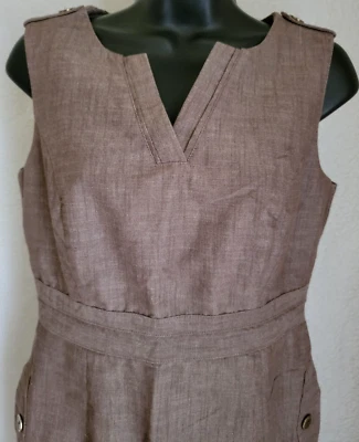 Vestido sin solero AGB para mujer talla 8P 8 marrón pequeño Foto 1 de 4