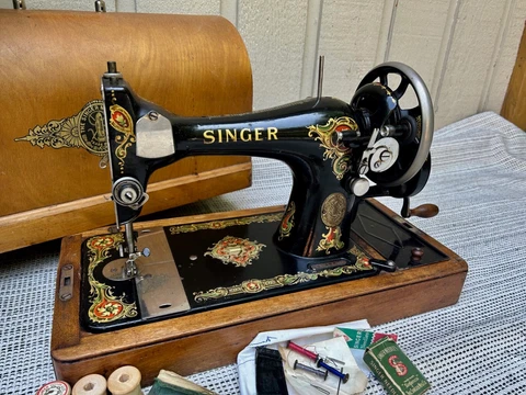 Antique Singer Hand Crank Sewing Machine Cover