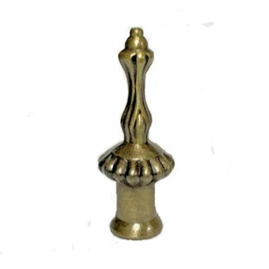 ANTIQUE BRASS CAPITAL LAMP SHADE FINIAL- DUAL THREAD TV-673X - Picture 1 of 2