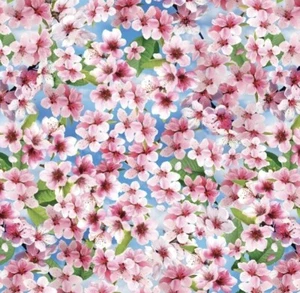 "Cherry Hill" Cherry Blossoms, Flower Fabric!100% Cotton•1 yd•BTY*So Pretty!Fast - Picture 1 of 3