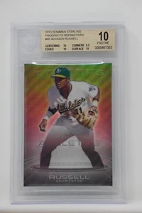 2013 Bowman Sterling Prospects Refractor Addison Russell/199 🔥Beckett 10  - Picture 1 of 8