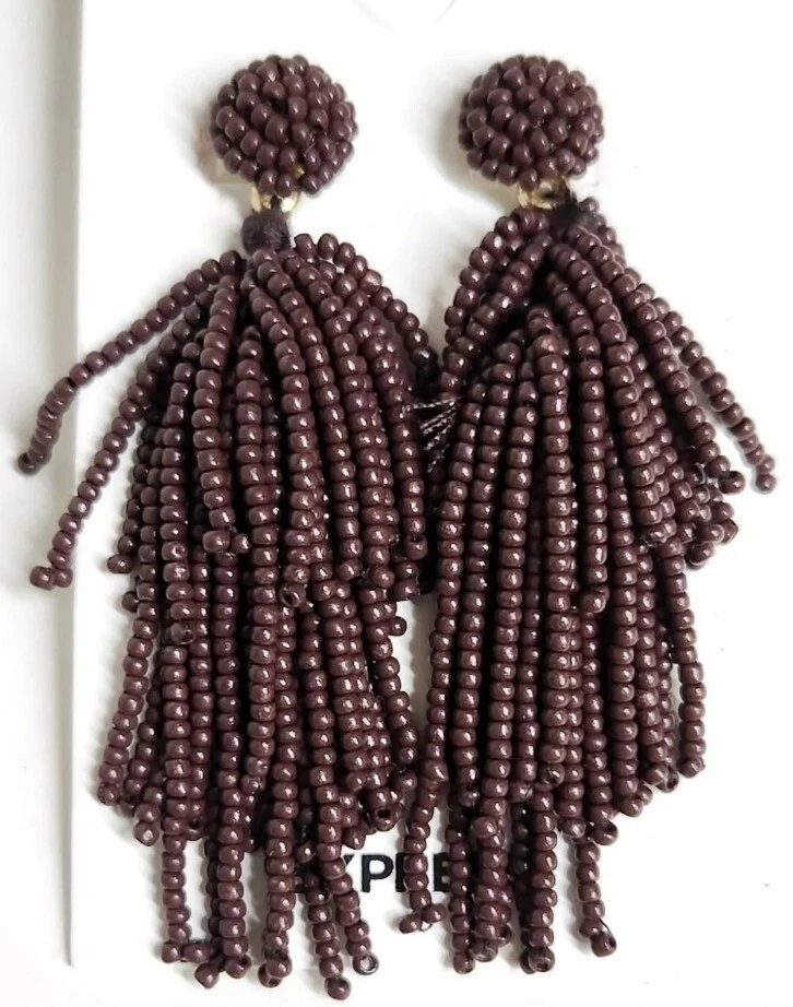 Pendientes colgantes Express con cuentas borla en capas cuentas de latón de pasas de ron nuevos con etiquetas Foto 1 de 4