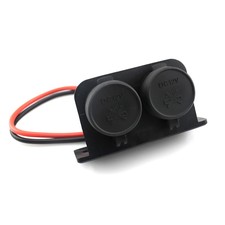 12V Car Motor Dual Female Cigarette Lighter Power Plug Socket Elements Suitable