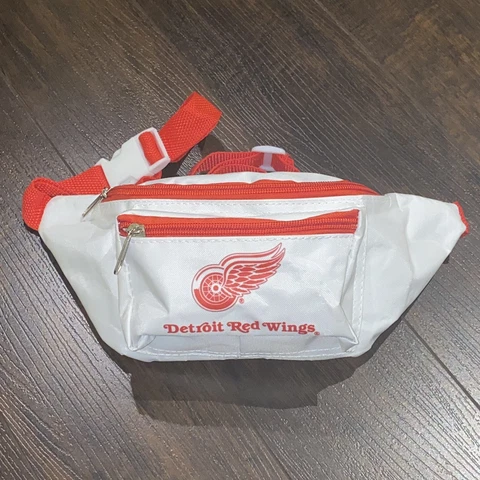 Detroit Red Wings Fanny Pack Belt Bag NHL Rare White Red NHL Promo Shoulder Bag Cover