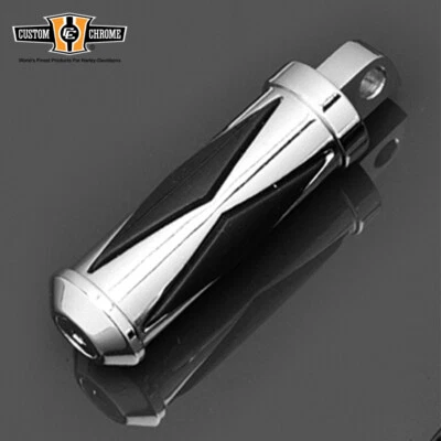 Chrome Highway Male Mount Footpeg Pegs Fits For Harley Touring Sportster XL - Image 1 of 2